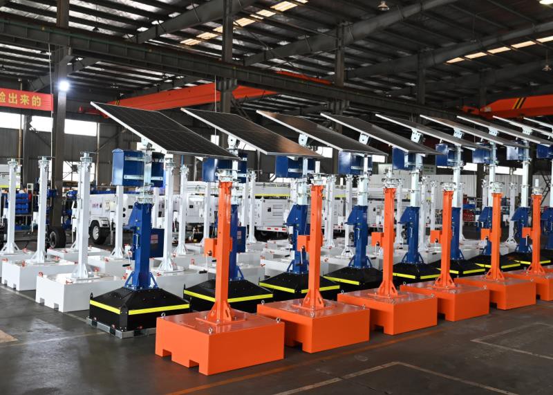 mobile telescopic mast with base mobile telescopic mast with base