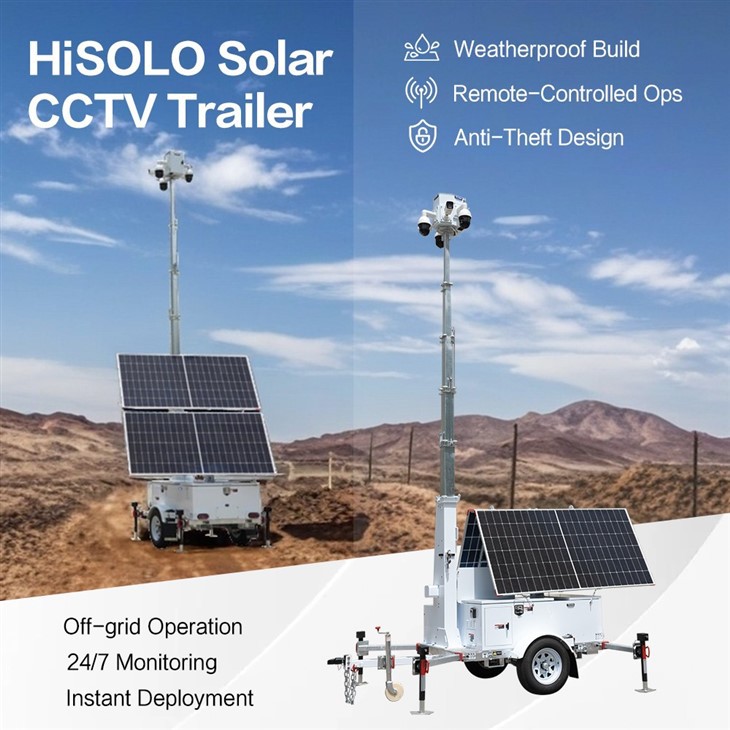 Off-grid Solar Surveillance Trailer Security Tower suppliers