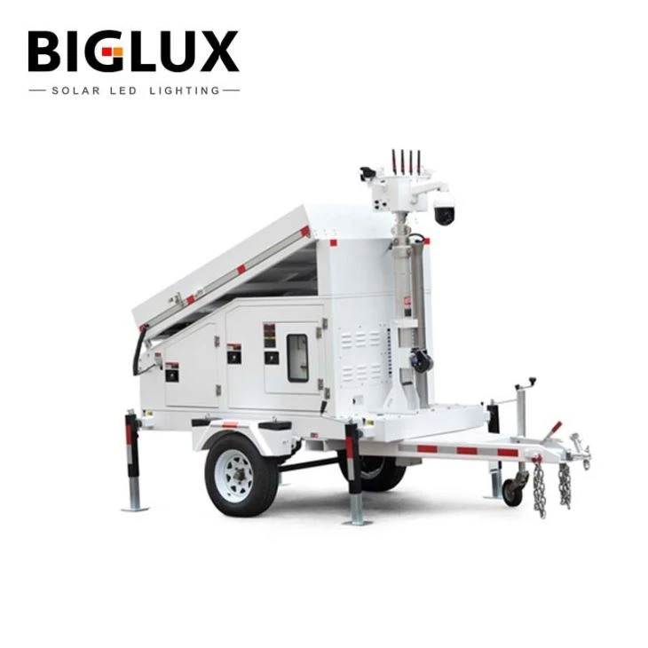 Solar Surveillance Trailer CCTV Camera Solar