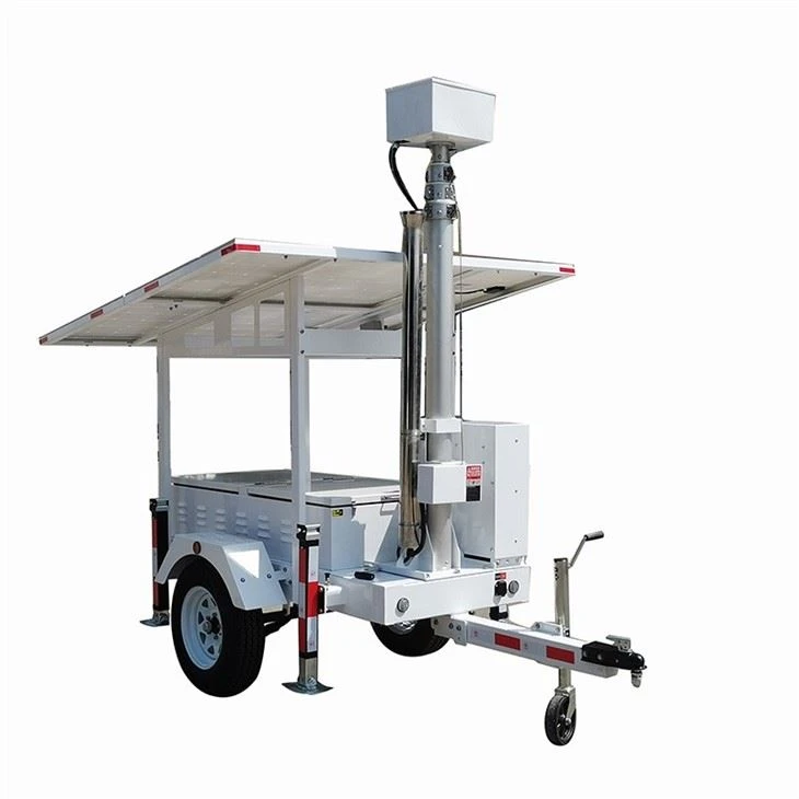 High Definition Surveillance Mobile Solar Cctv Trailer