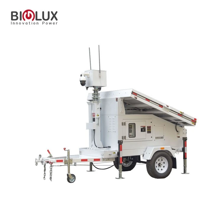3 Solar Panels Surveillance Trailer