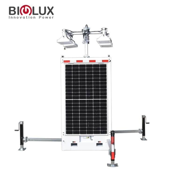 Luce a LED ad alto palo solare mobile